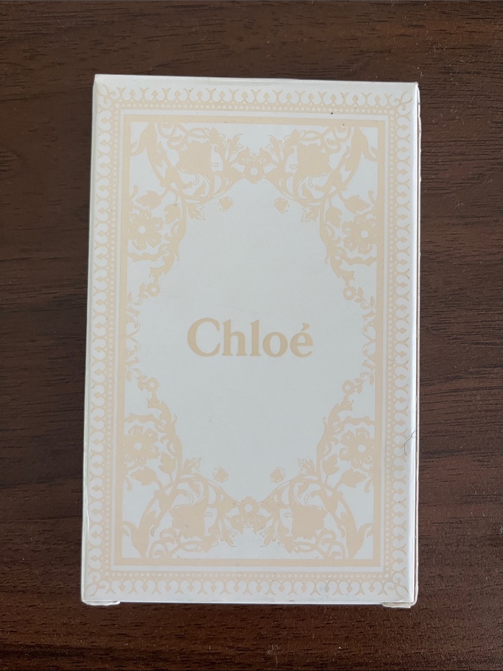NWOT Chloé game cards in Cream & Pale pink